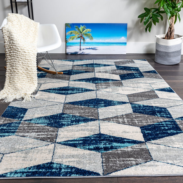 Corrigan Studio® Skiba Geometric Gray Area Rug Wayfair